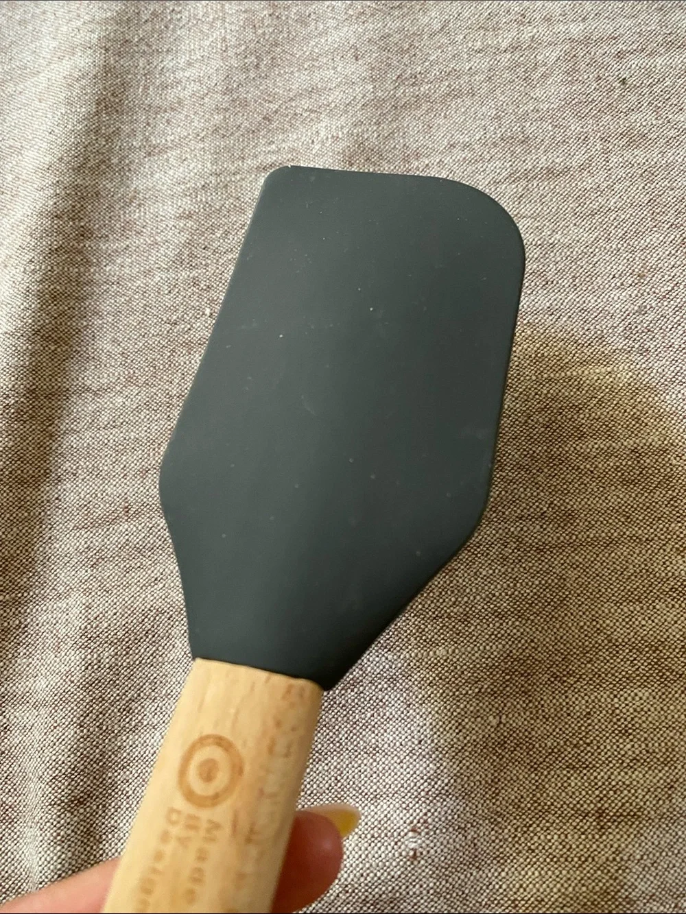 BEECH WOOD AND SILICONE SPATULA LARGE  MADE BY DESIGN